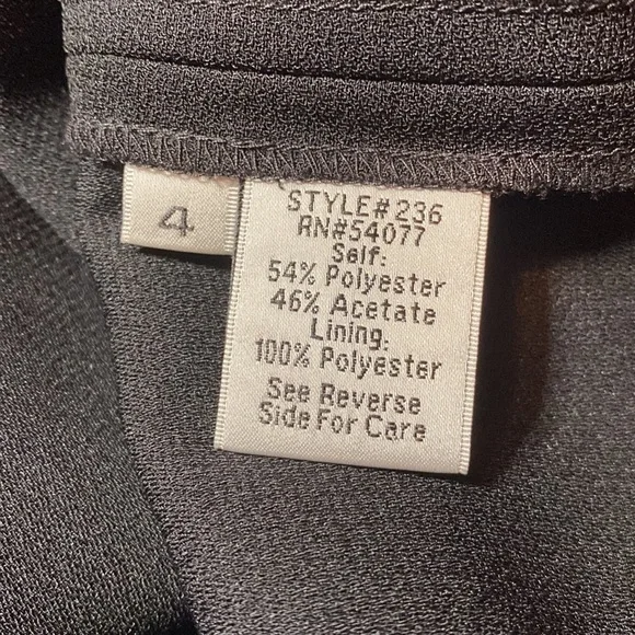 Fringe (car wash style) Flapper Dress Black size 4 cocktail Black Sleeveless - Picture 9 of 9